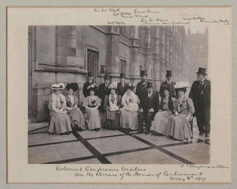'colonial conference visitors on the terrace of the houses of parliament' npg x135547