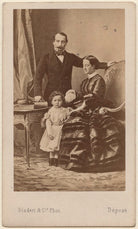 Napoléon III, Emperor of France; Napoléon, Prince Imperial; Eugénie, Empress of France NPG Ax38436