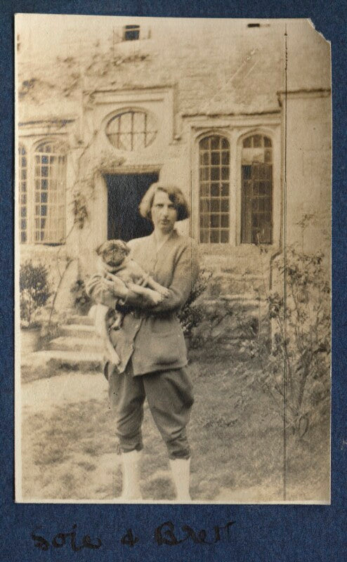 Dorothy brett with lady ottoline morrell's pug soie npg ax140492