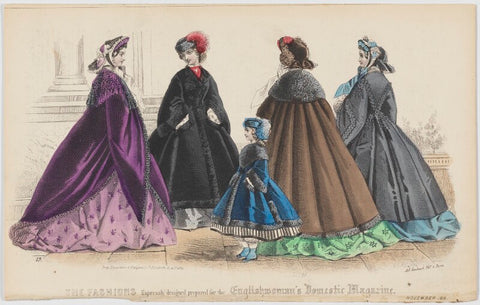 'The Fashions'. Walking dress, November 1861 NPG D47993