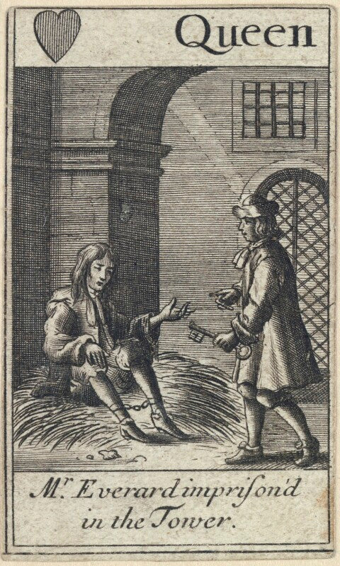 'mr everard imprison'd in the tower' (edmund everard) npg d23012(b)