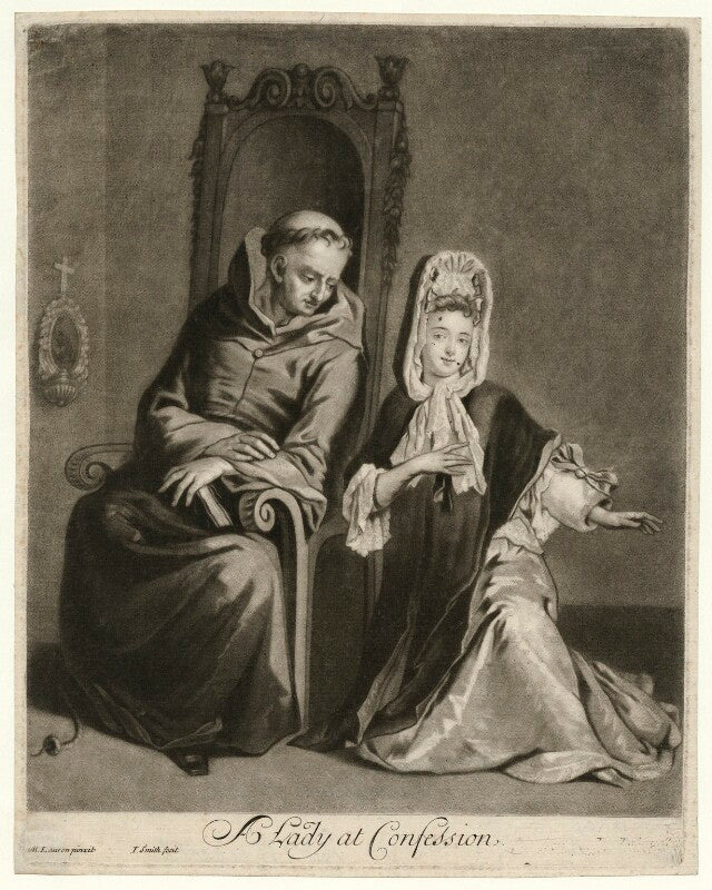 A lady at confession npg d39976