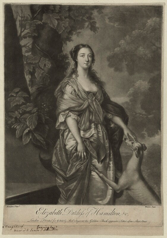 Elizabeth (née gunning), baroness hamilton of hameldon when duchess of hamilton npg d7113