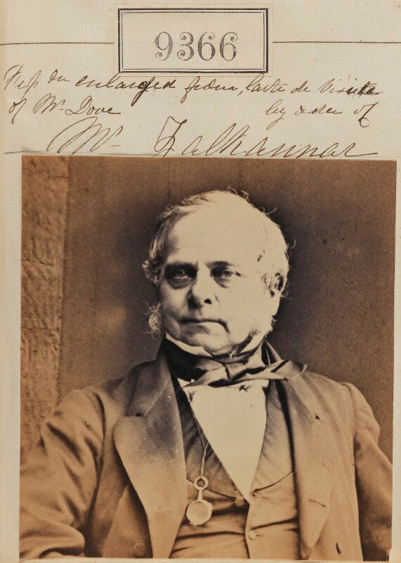 Mr dove ('reproduction enlarged from carte de visite of mr dove by order of mr falliannar[?]') npg ax59172