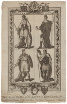 Portraits and Dresses of the Kings of England, (with their Arms), prior to the Norman Conquest Plate 6 NPG D8868