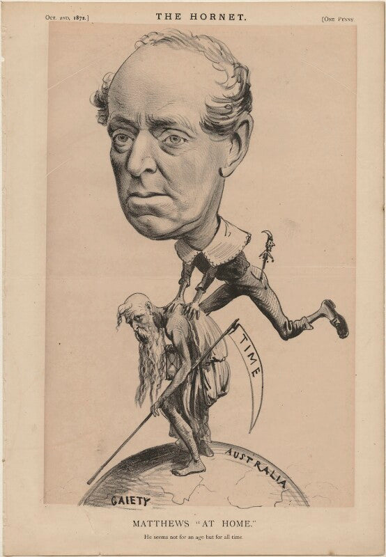 'matthews "at home." he seems not for an age but for all time.' npg d48308