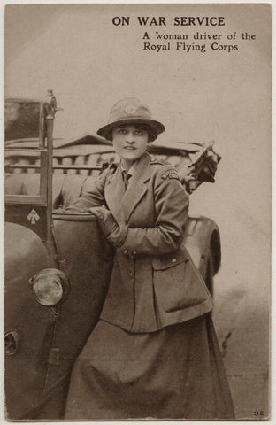 'A woman driver of the Royal Flying Corps' (An unknown woman) NPG x198210