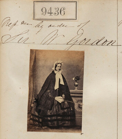 'Reproduction by order of Sir W Gordon' NPG Ax59243