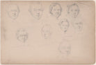 Lucie; Charles Smith; Mrs Giles Dickenson; Moore; Mr Dickenson; Gibson and three unknown sitters NPG D23313(64)