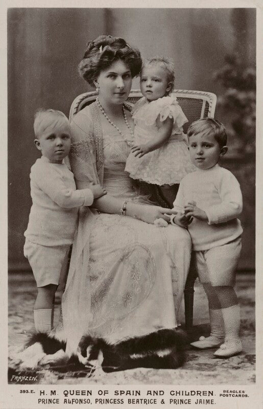 Ena, queen of spain and children npg x74466