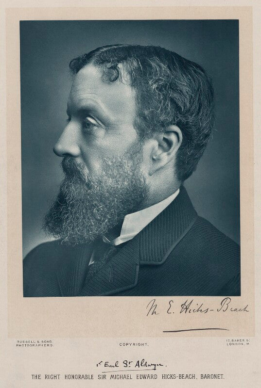 Michael edward hicks beach, 1st earl st aldwyn npg x22326