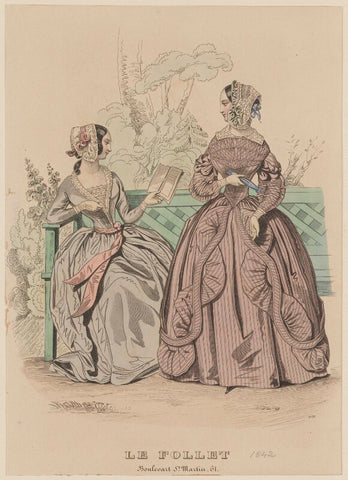 'Toilettes de soirée et de spectacle', October 1842 NPG D47906