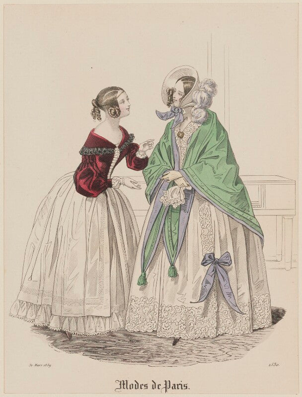 'modes de paris', 31 march 1839. 'modes de longchamp' npg d47790