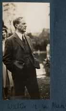 Julian Vinogradoff (née Morrell); Walter de la Mare NPG Ax142514