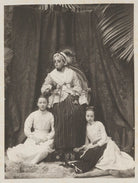 Unknown blind woman and two girls NPG Ax15665