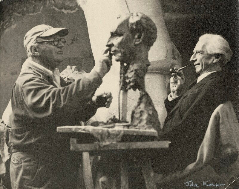 Jacob epstein with bertrand russell npg x133292