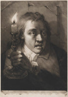 Young man holding candlestick NPG D11289