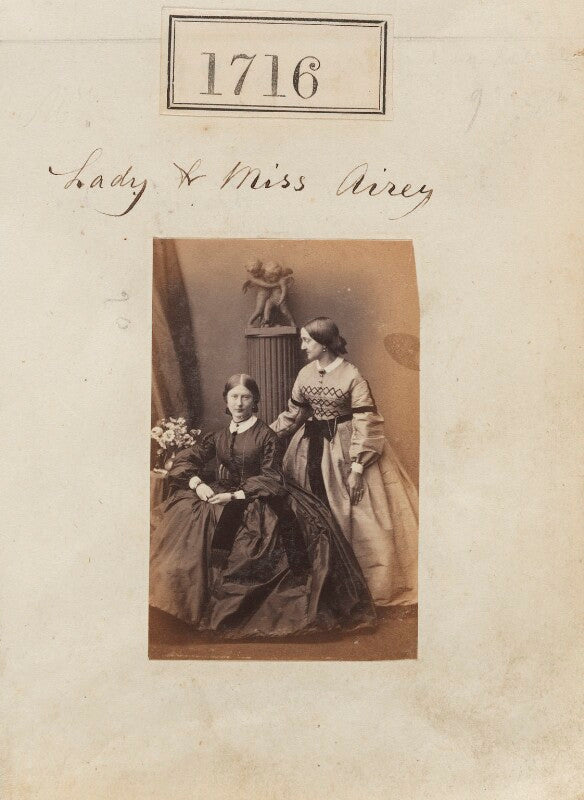 Probably katherine margaret (née airey), lady cotterell; harriett mary everard (née talbot), lady airey npg ax51107