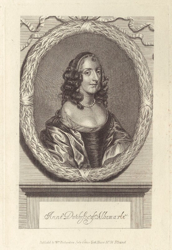 Anne monck (née clarges), duchess of albemarle npg d30489