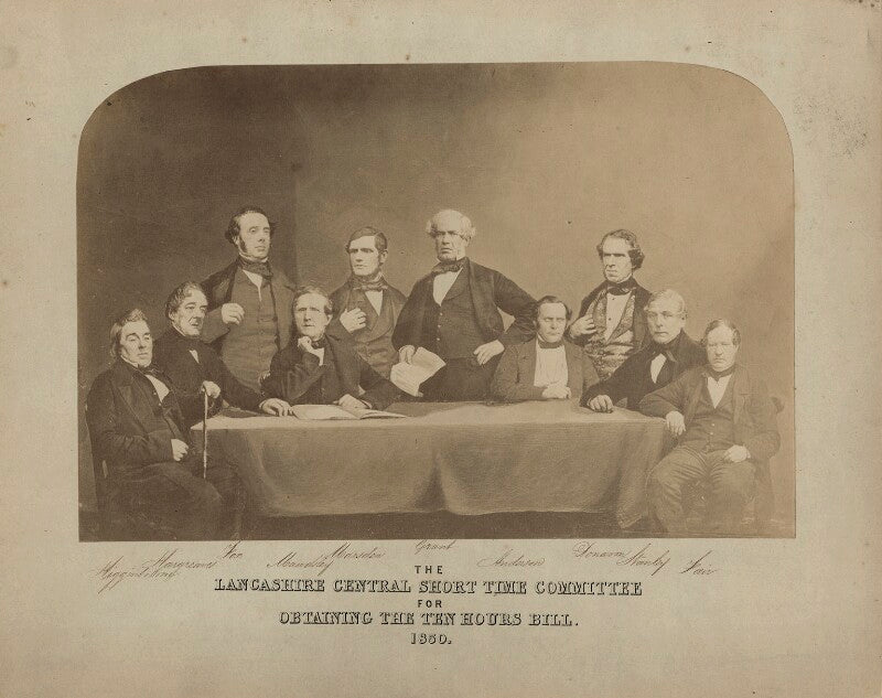 'the lancashire central short time committee for obtaining the ten hours bill, 1850' npg x27501