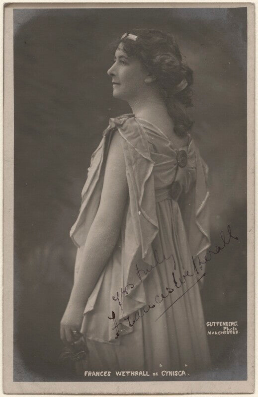 Frances wetherall in 'cynisca' npg x27359
