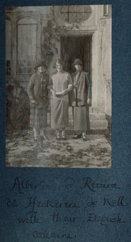 'albertine and renira de heeckeren de kell with their english cousin' npg ax142036