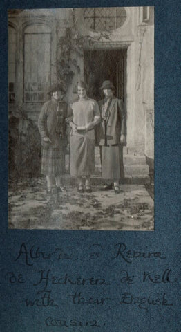 'Albertine and Renira de Heeckeren de Kell with their English cousin' NPG Ax142036