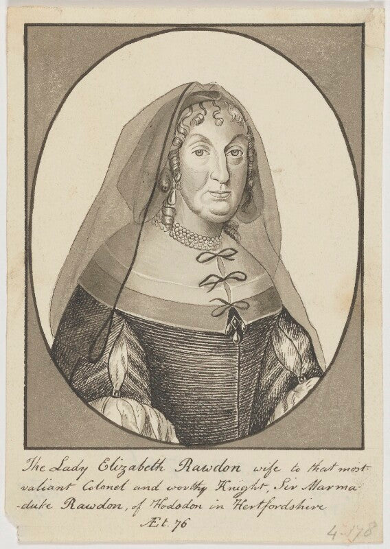 Elizabeth (née thorowgood), lady rawdon (roydon) npg d6573