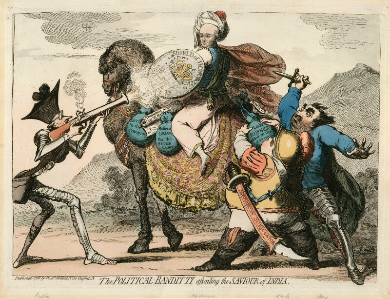 'the political banditti assailing the saviour of india' npg d1360