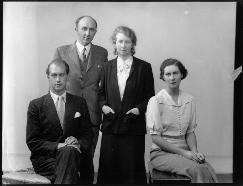 Anthony harold brigham hurst; sir alfred william hurst; gertrude alice (née hurst), lady hurst; joan mary hurst npg x153193