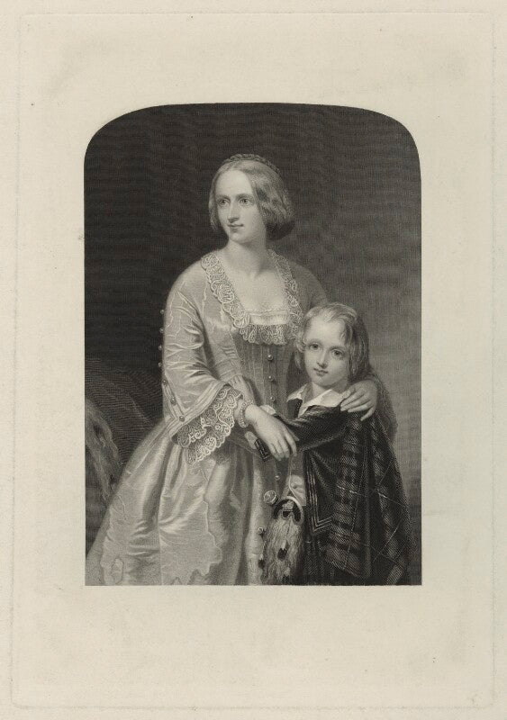 Elizabeth, duchess of argyll with her son npg d7121