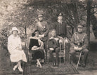 Marie José, Queen of Italy; Elisabeth of Bavaria, Queen of Belgium; Leopold III, King of the Belgians; Prince Edward, Duke of Windsor (King Edward VIII); Prince Charles of Belgium, Count of Flanders; King Albert I of Belgium NPG x199626