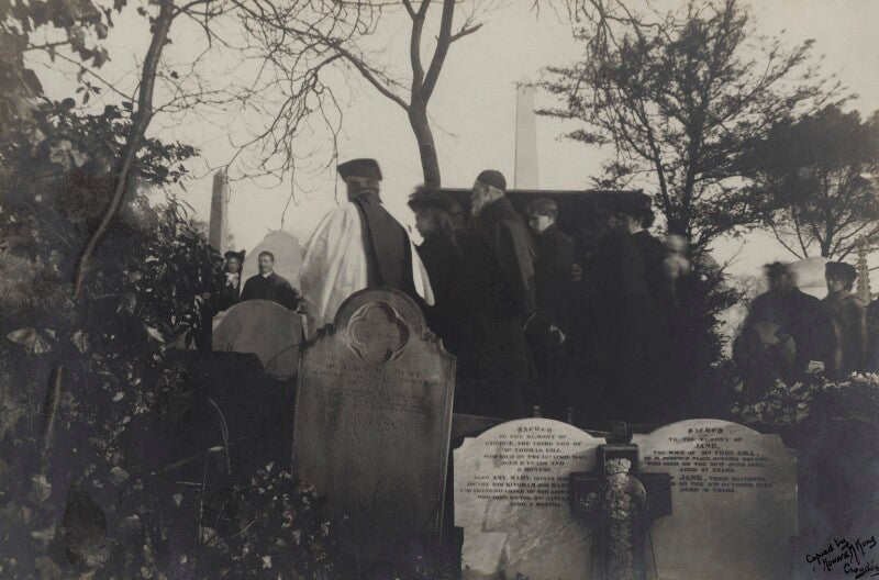 The burial of christina georgina rossetti (including glendinning nash; william michael rossetti and family) npg x38877