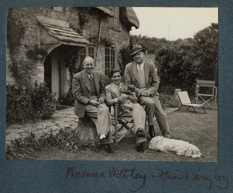 Norman notley; david brynley and an unknown man npg ax144003