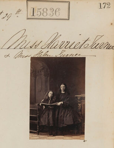 Miss Harriet Turner; Miss Helen Turner NPG Ax63766