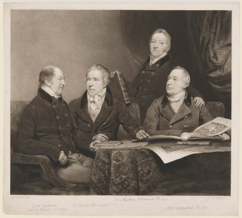 Henry Phipps, Viscount Normanby and Earl of Mulgrave; Sir George Howland Beaumont, 7th Bt; Edmund Phipps; Augustus Phipps NPG D7633