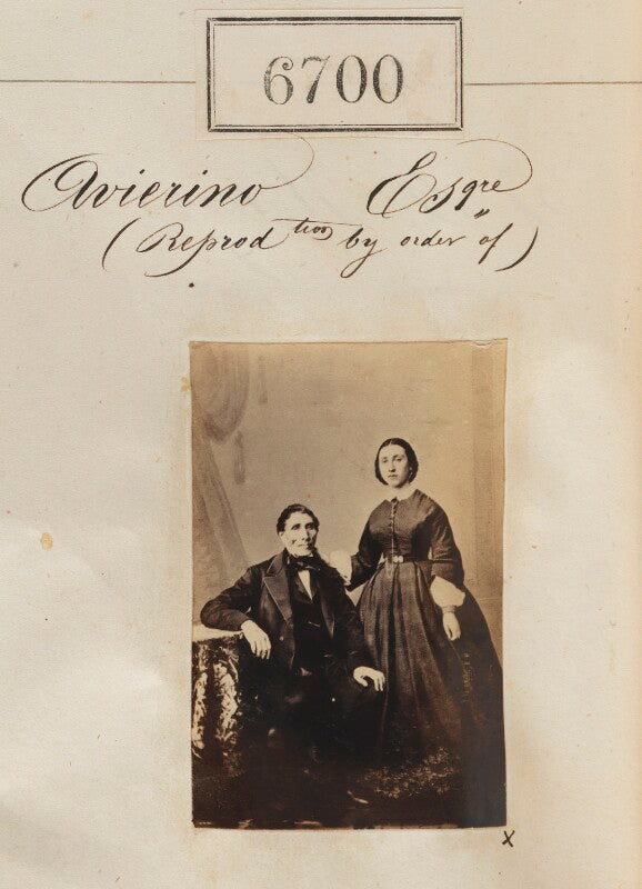 'reproduction by order of avierino' npg ax56629