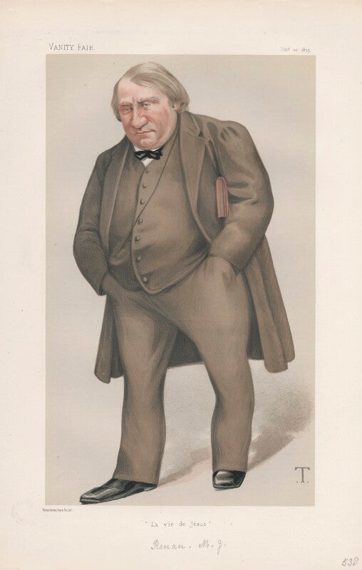 (joseph) ernest renan ('men of the day. no. 195.') npg d43891
