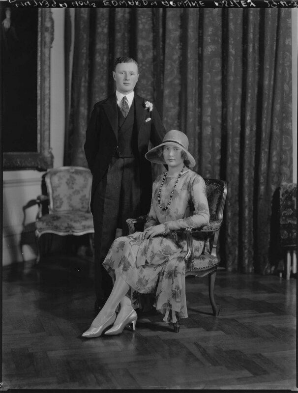 Hon. armyne margaret schofield (née astley); edward delaval henry astley, 22nd baron hastings npg x184699