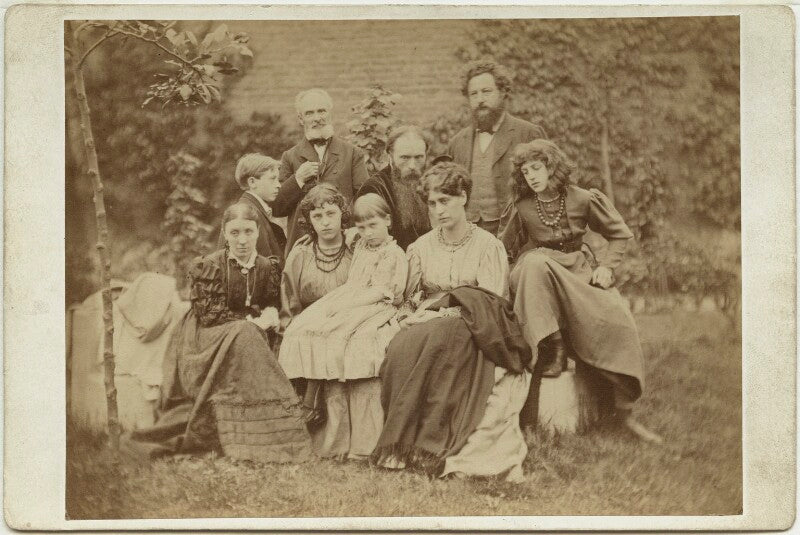 Sir Edward Burne-Jones and William Morris with their families NPG x131266