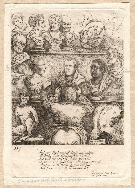 '[frontispiece to hints to j. nollekens, esq ra]' npg d12265