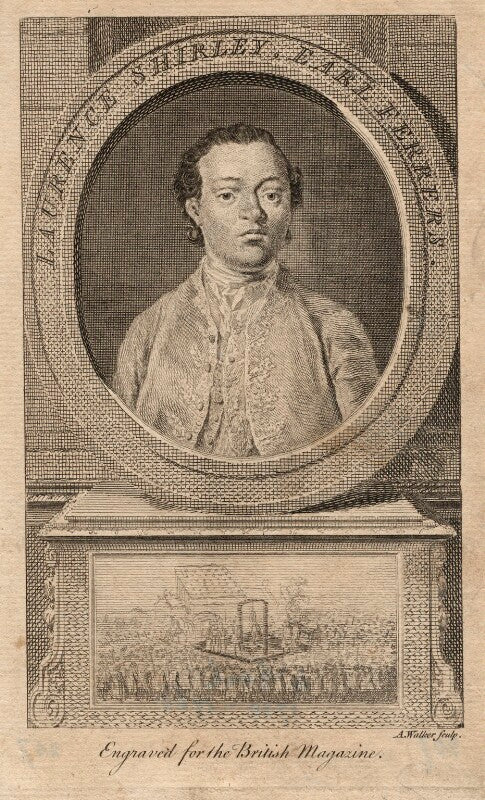 Laurence shirley, 4th earl ferrers npg d2338