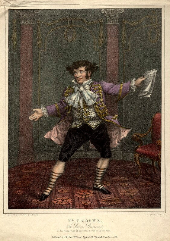 Thomas simpson cooke as signor cremona in 'the vaudeville of the statue lover, or opera mad' npg d10928