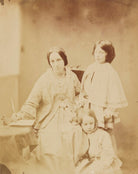 Julia Margaret Cameron with her two children, Henry Herschel Hay and Charlie Hay NPG P148