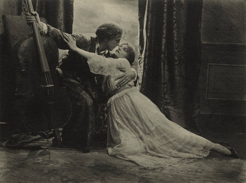 Sir john martin harvey and hilda moore in 'broken melody' npg x46651