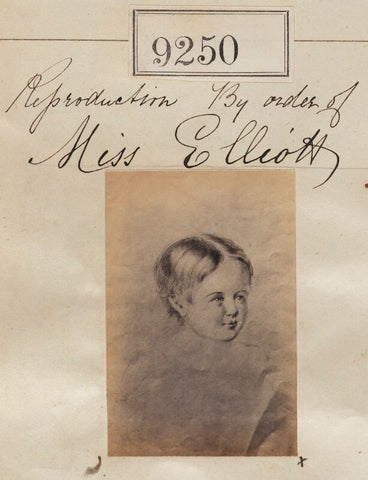 'Reproduction by order of Miss Elliott' NPG Ax59073