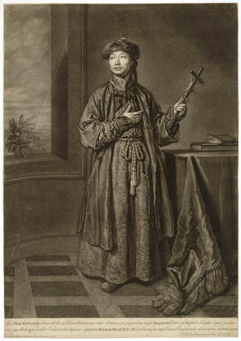 Michael Xin (Shen Fu-Tsung, Michael Alphonsus), engraved as Franciscus Couplet NPG D30919