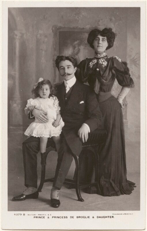 (louis césar victor) maurice, 6th duc de broglie; camille bernou de rochetaillée; laure de broglie npg x201015