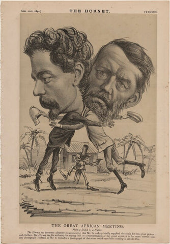 'The Great African Meeting. From a Sketch by a Native' (Sir Henry Morton Stanley; David Livingstone) NPG D48302