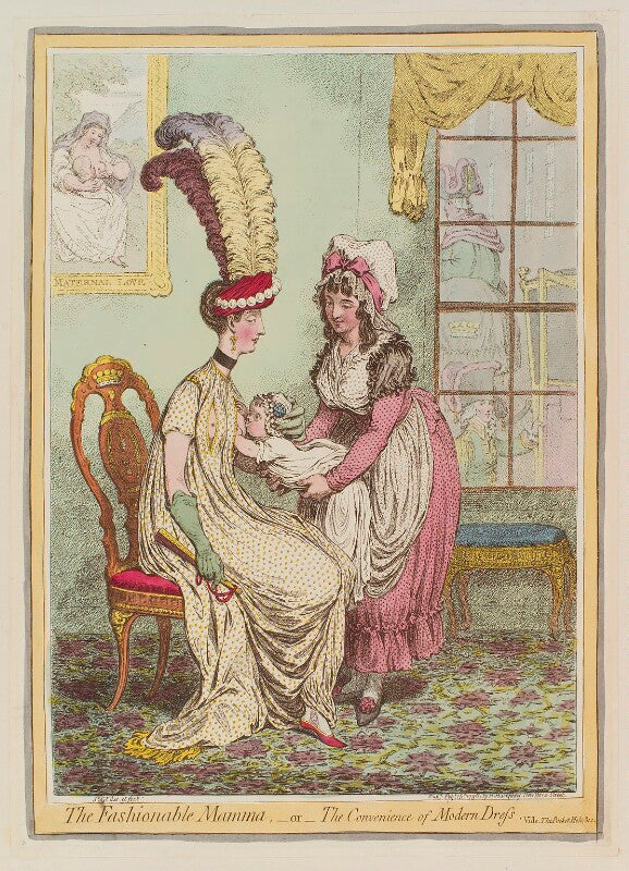 'the fashionable mamma,   or   the convenience of modern dress' npg d12557